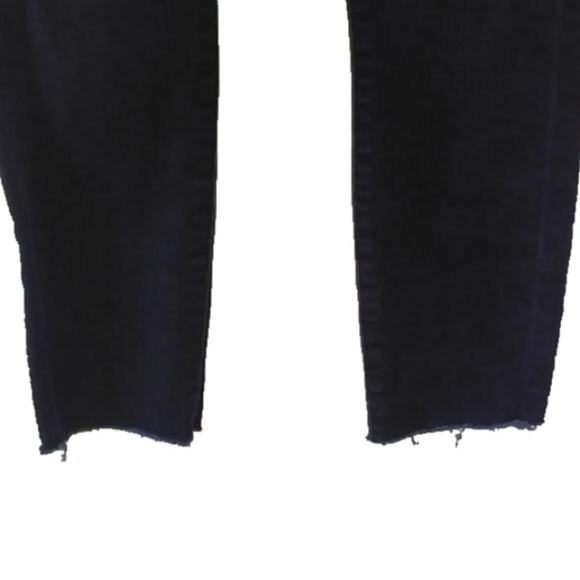 7FAMK Roxanne Ankle Skinny Dark Wash Raw Hem Size 25 Women Jeans - Picture 4 of 12